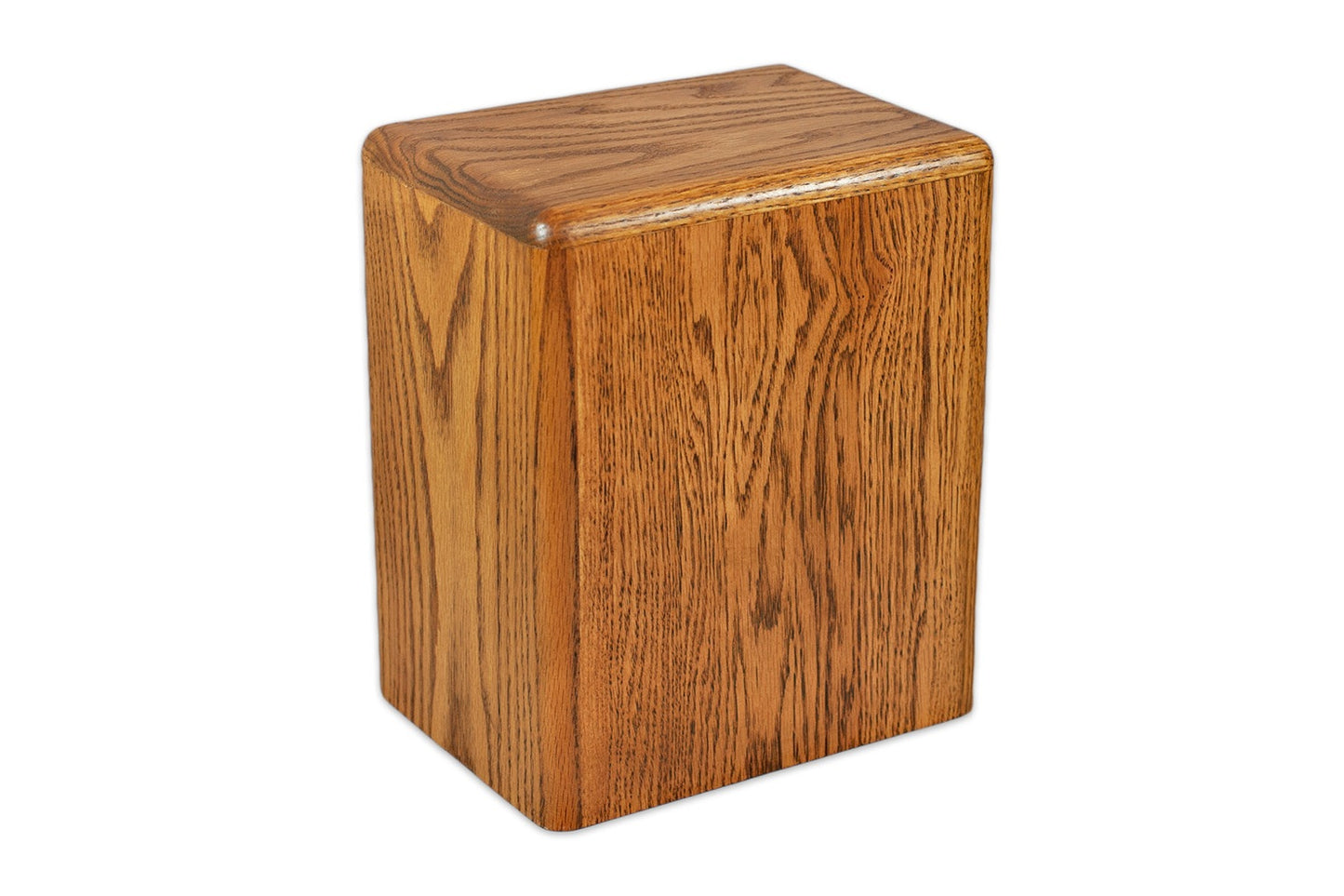 Oak Cremation Urn in Prudence Style, Standard Adult Size