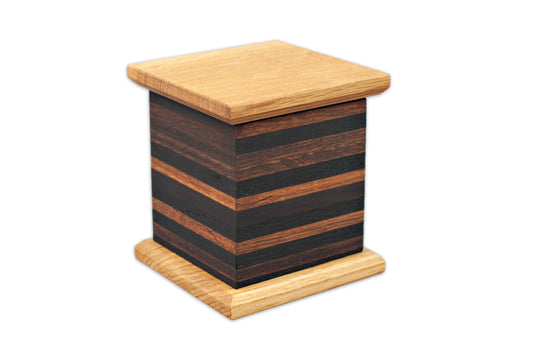 Cooper Barrel Aged Oak Cremation Urn for Sharing